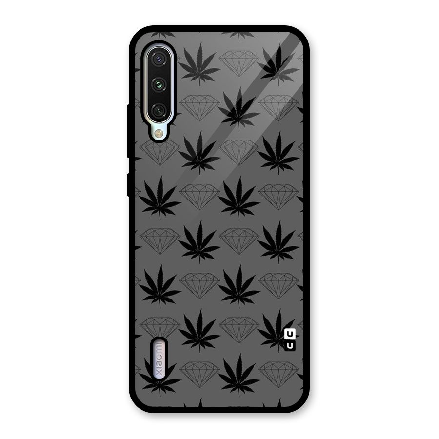 Grass Diamond Glass Back Case for Mi A3