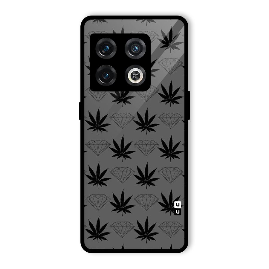 Grass Diamond Glass Back Case for OnePlus 10 Pro 5G