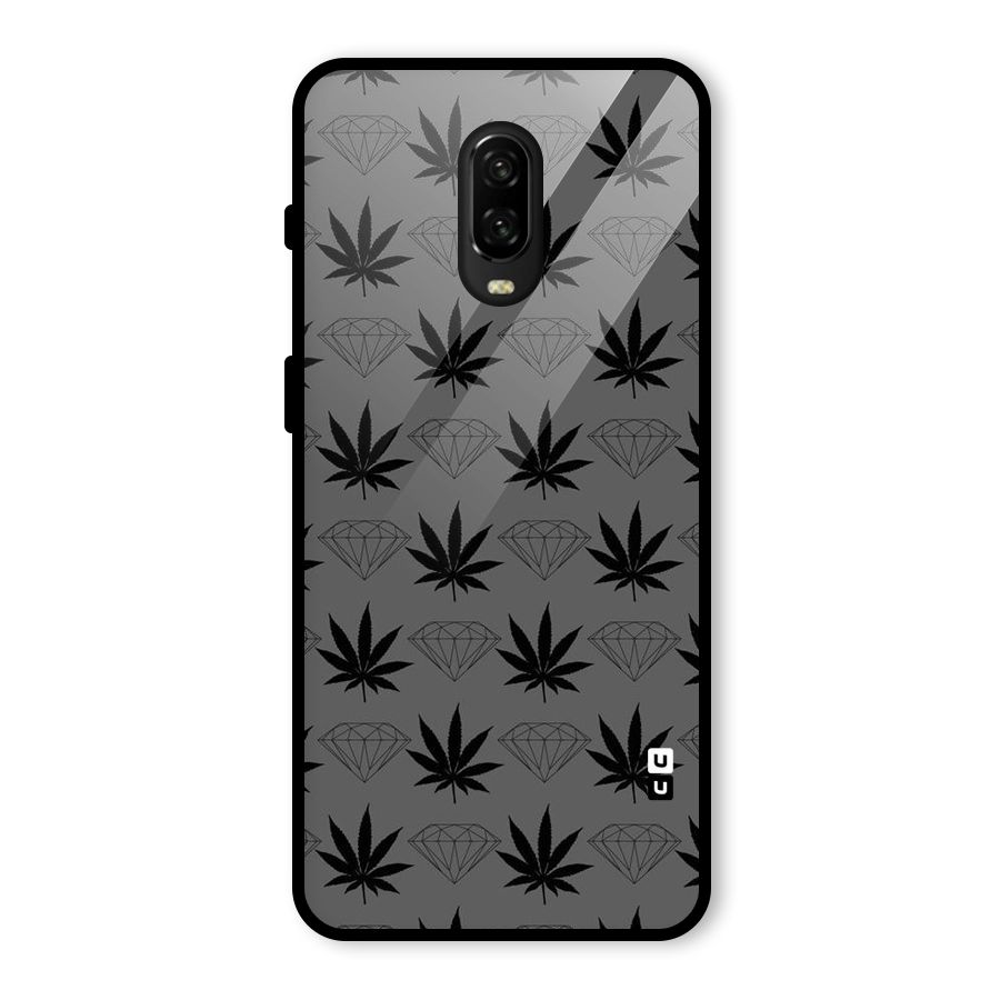 Grass Diamond Glass Back Case for OnePlus 6T