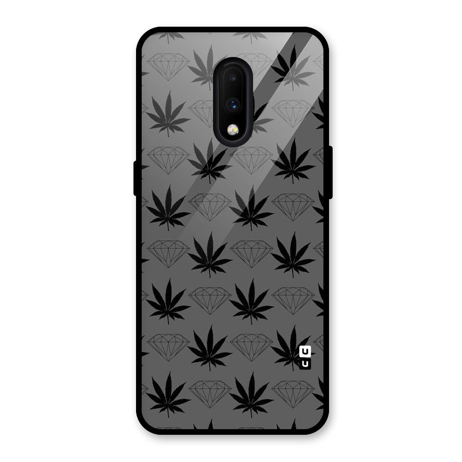 Grass Diamond Glass Back Case for OnePlus 7