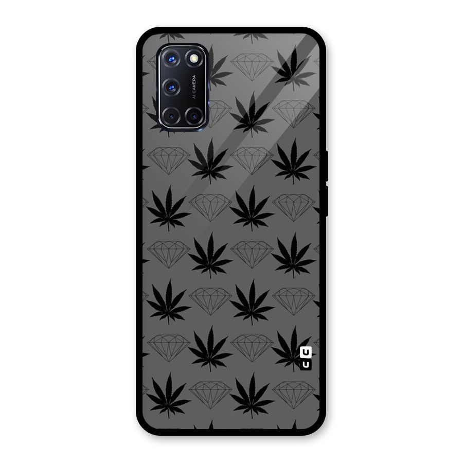 Grass Diamond Glass Back Case for Oppo A52