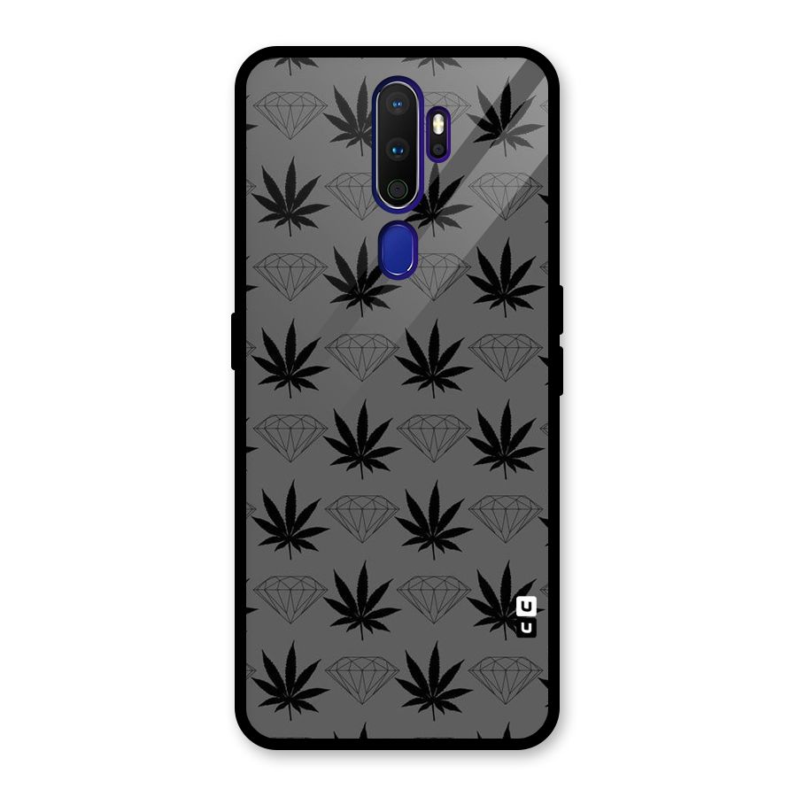 Grass Diamond Glass Back Case for Oppo A9 (2020)