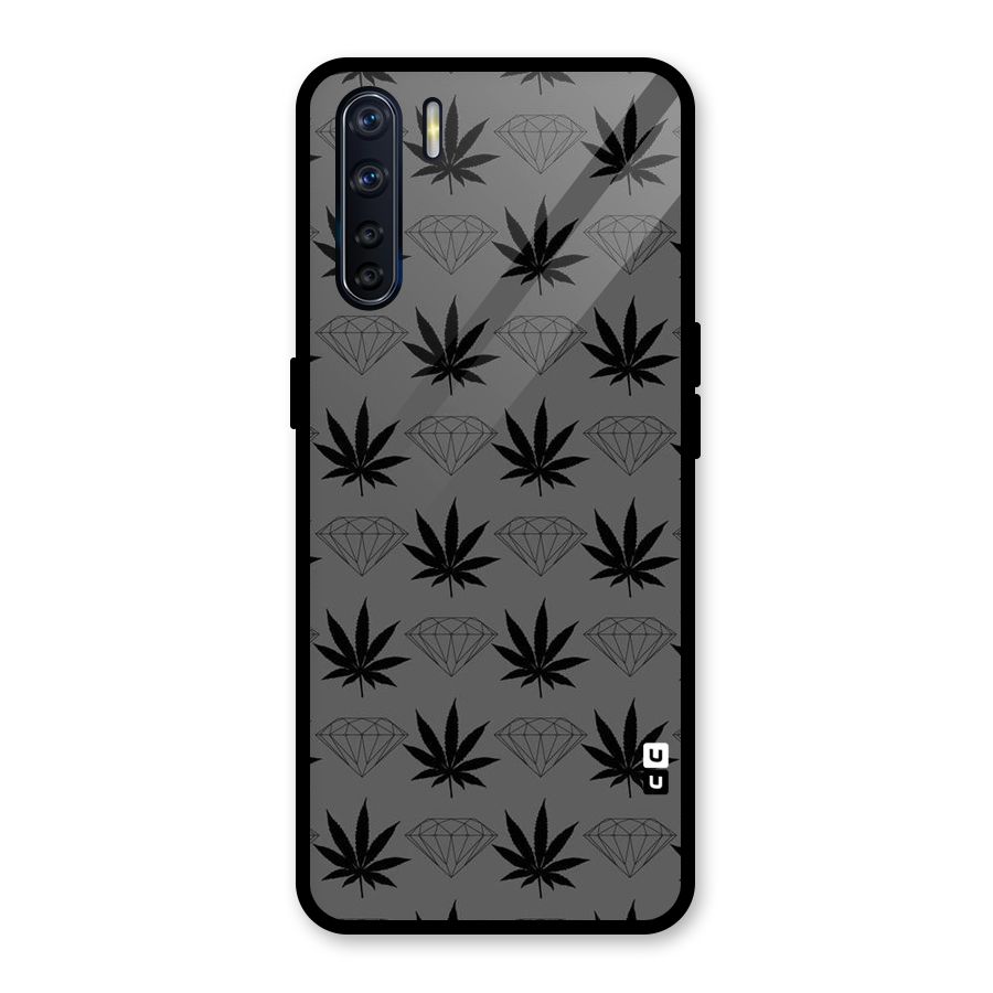 Grass Diamond Glass Back Case for Oppo F15