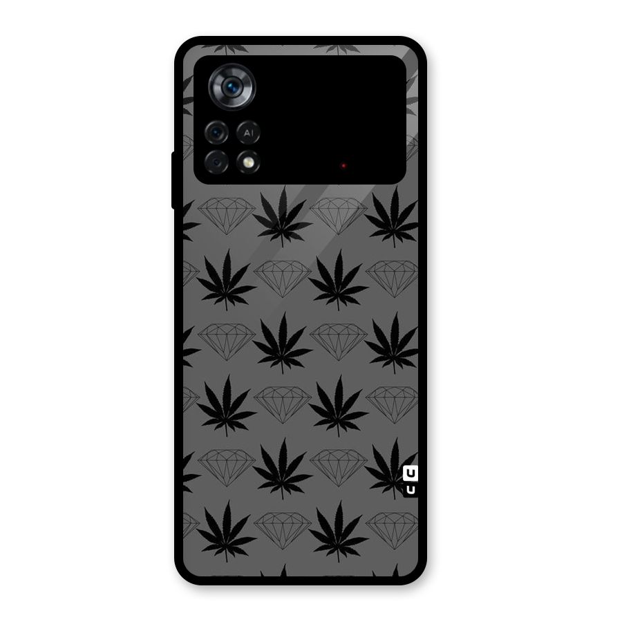 Grass Diamond Glass Back Case for Poco X4 Pro 5G