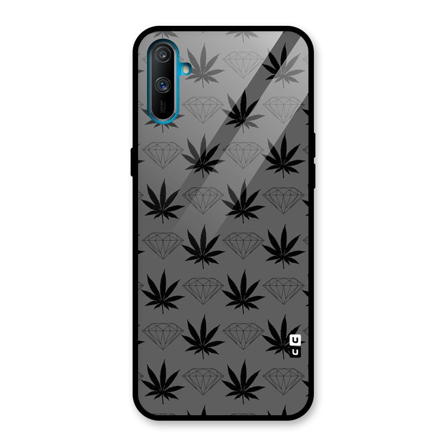 Grass Diamond Glass Back Case for Realme C3