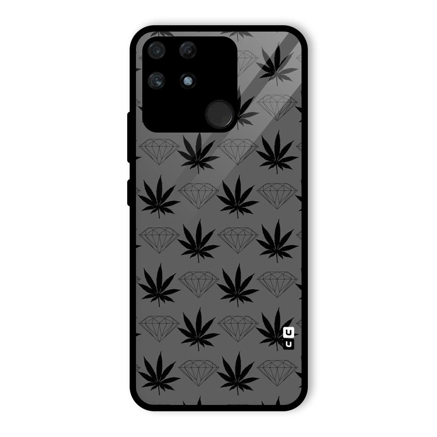 Grass Diamond Glass Back Case for Realme Narzo 50A
