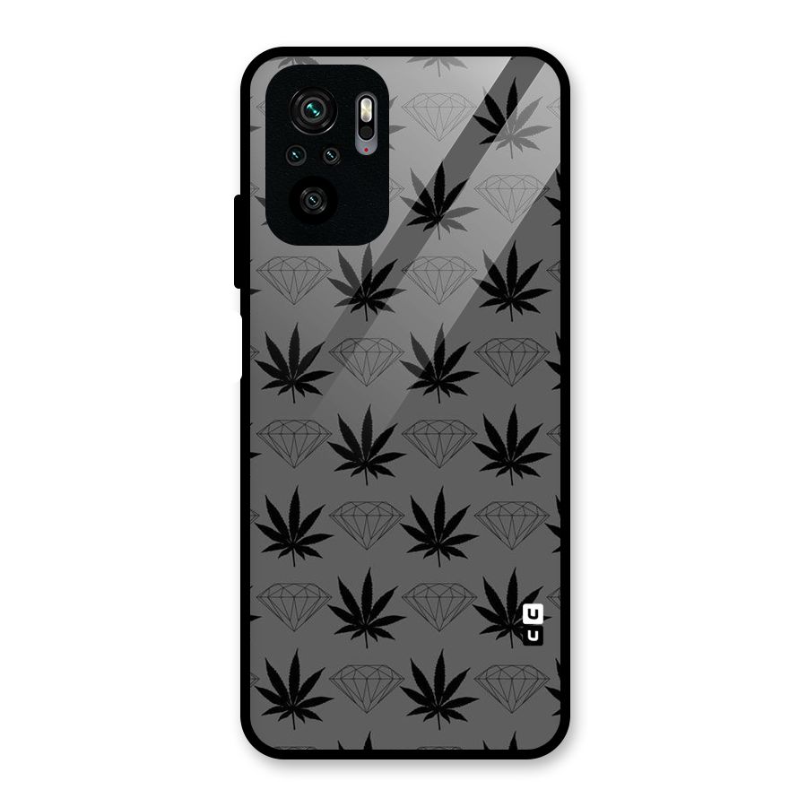 Grass Diamond Glass Back Case for Redmi Note 10S