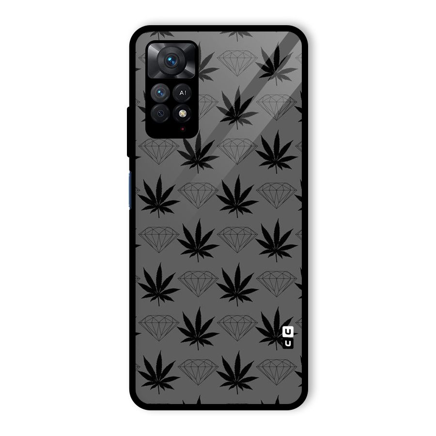 Grass Diamond Glass Back Case for Redmi Note 11 Pro