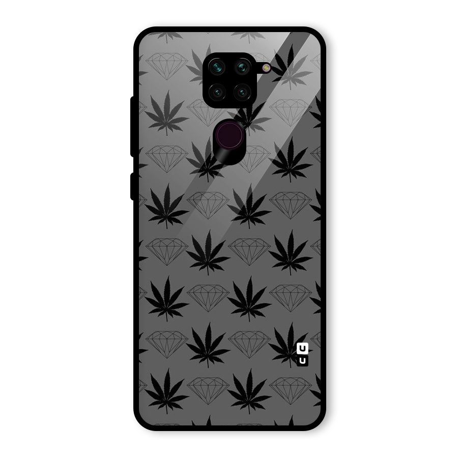Grass Diamond Glass Back Case for Redmi Note 9