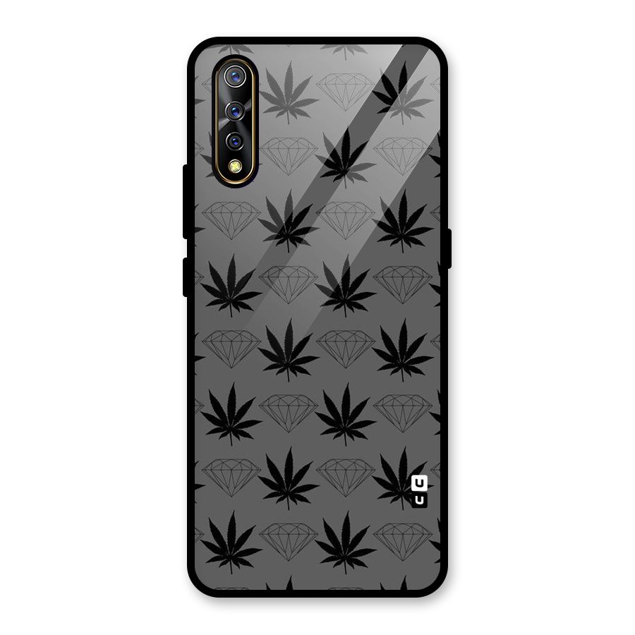 Grass Diamond Glass Back Case for Vivo S1