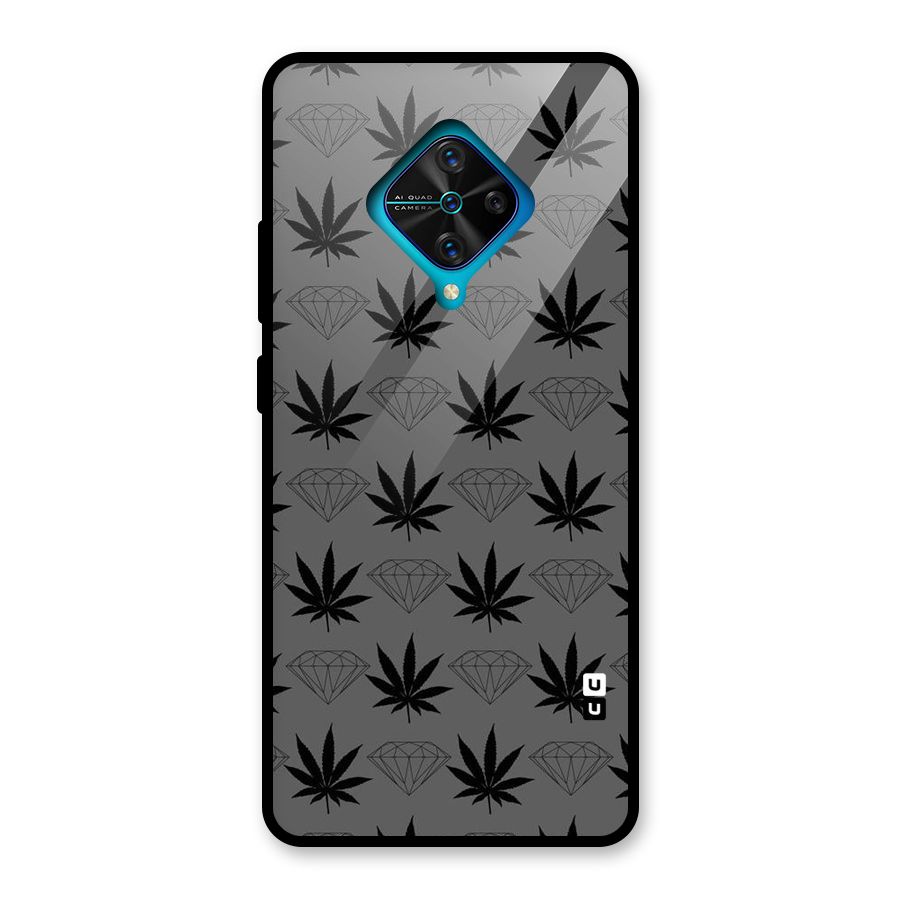 Grass Diamond Glass Back Case for Vivo S1 Pro