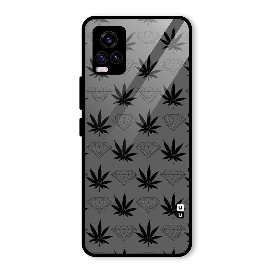Grass Diamond Glass Back Case for Vivo V20