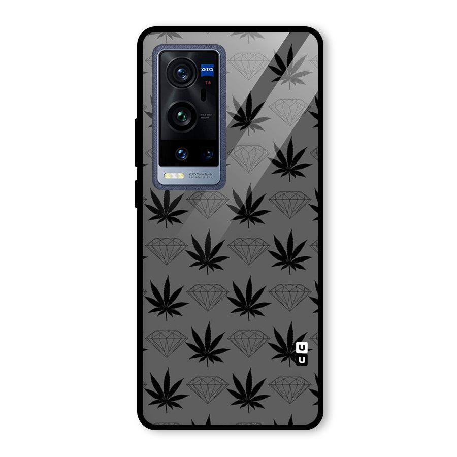 Grass Diamond Glass Back Case for Vivo X60 Pro Plus