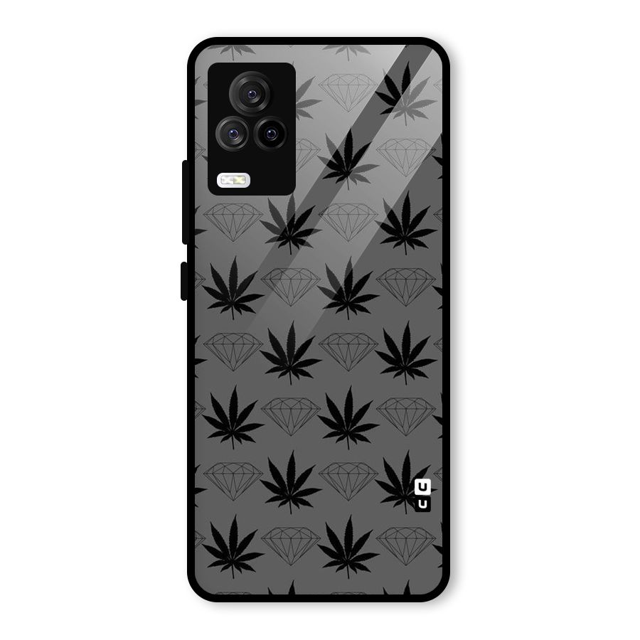 Grass Diamond Glass Back Case for Vivo iQOO 7 Legend 5G