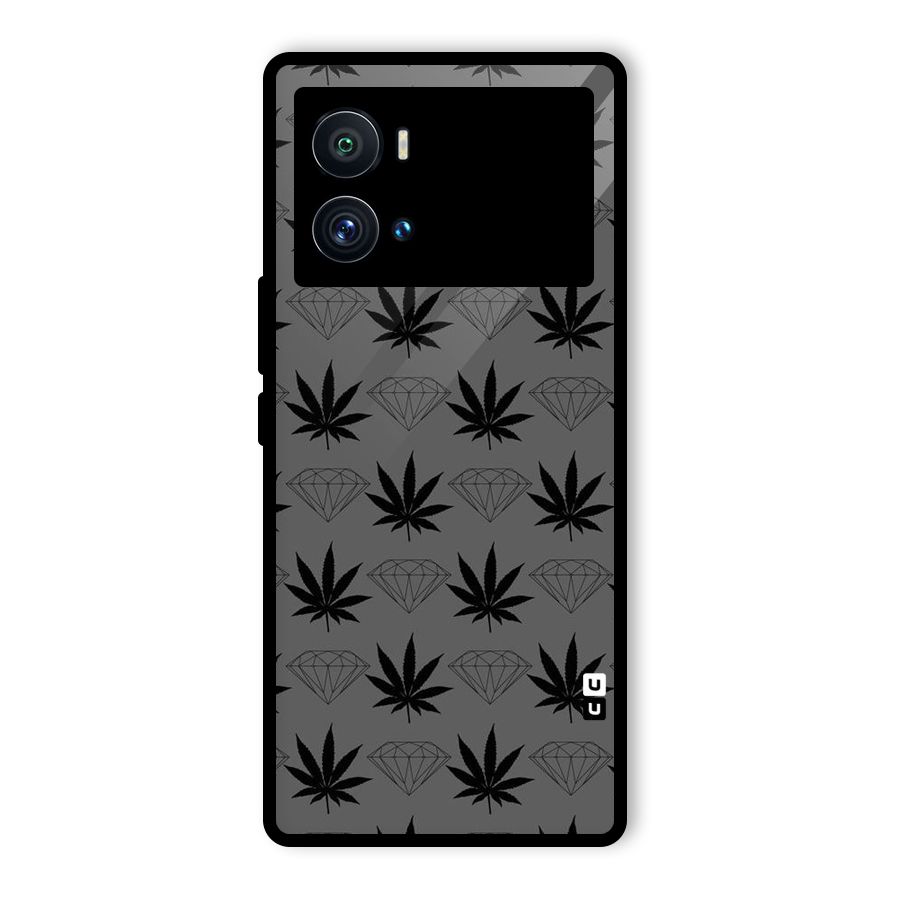 Grass Diamond Glass Back Case for Vivo iQOO 9 Pro