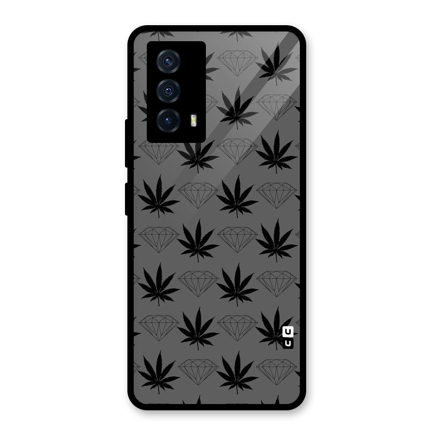 Grass Diamond Glass Back Case for Vivo iQOO Z5