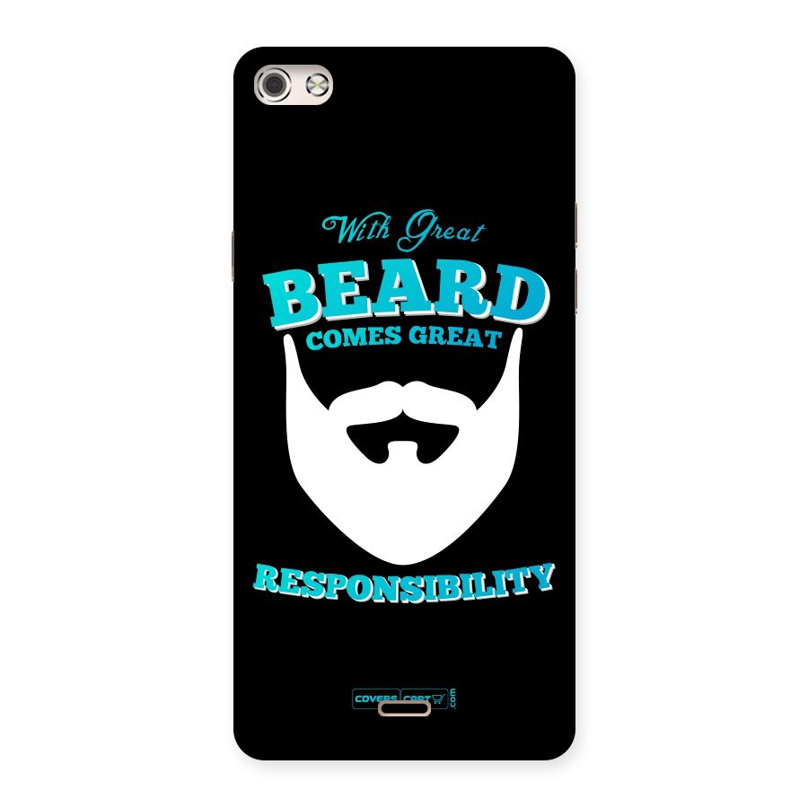 Great Beard Back Case for Micromax Canvas Silver 5