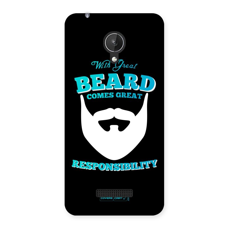 Great Beard Back Case for Micromax Canvas Spark Q380