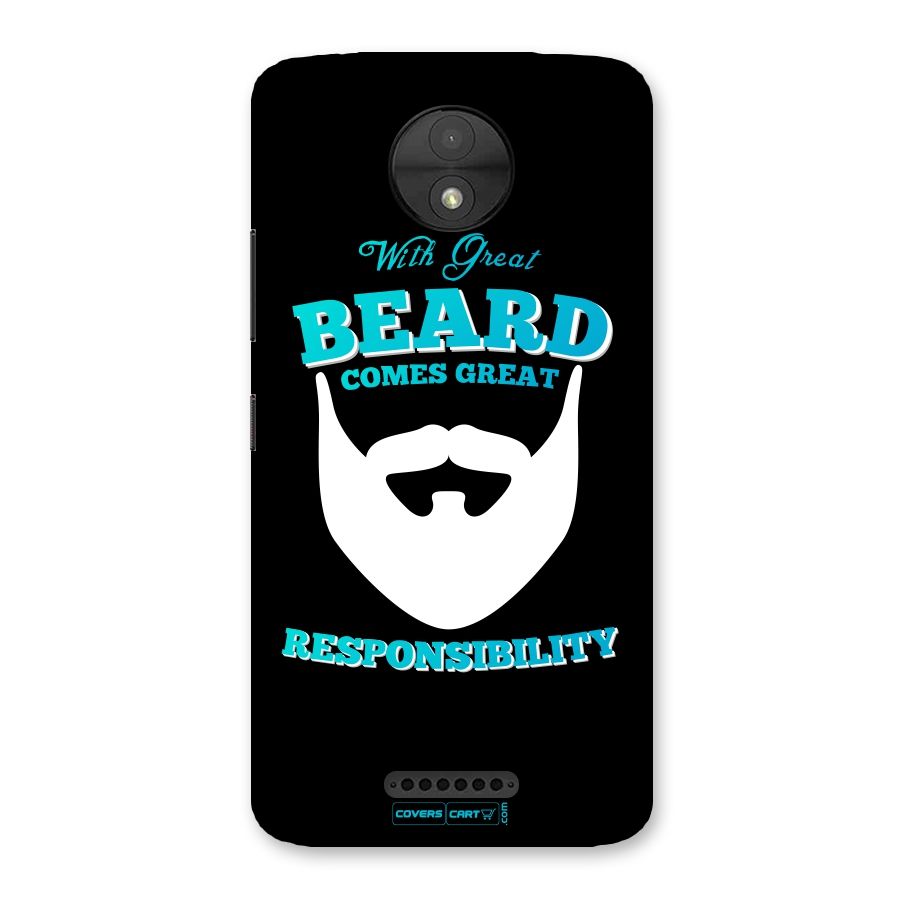 Great Beard Back Case for Moto C