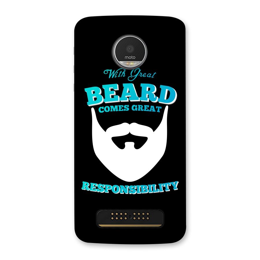 Great Beard Back Case for Moto Z Play