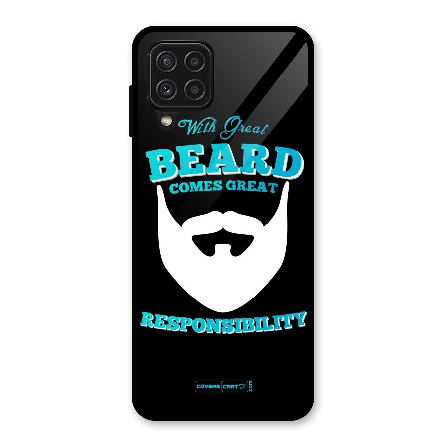 Great Beard Glass Back Case for Galaxy A22 4G
