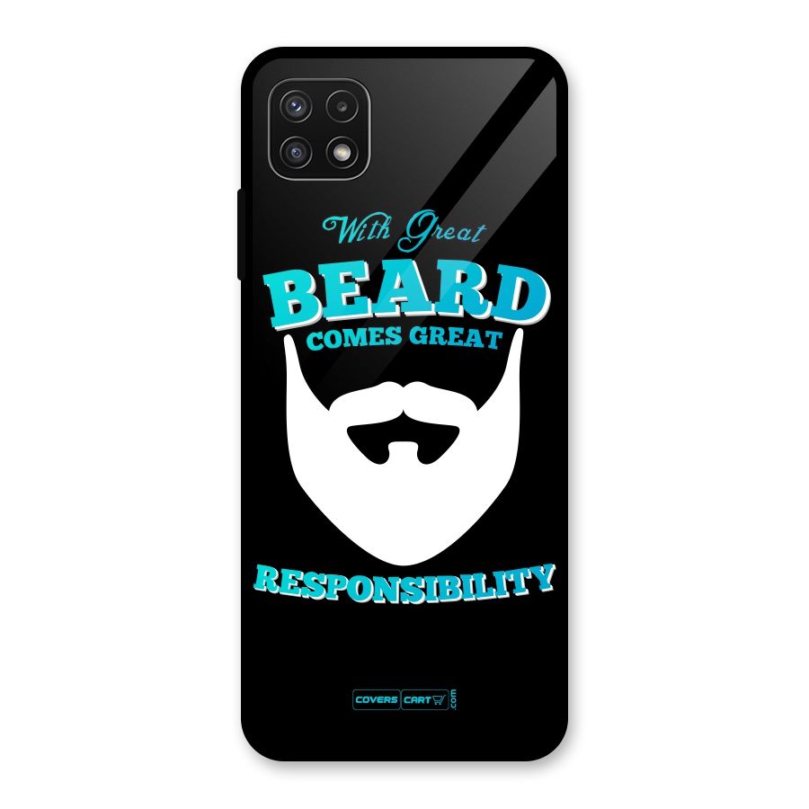 Great Beard Glass Back Case for Galaxy A22 5G