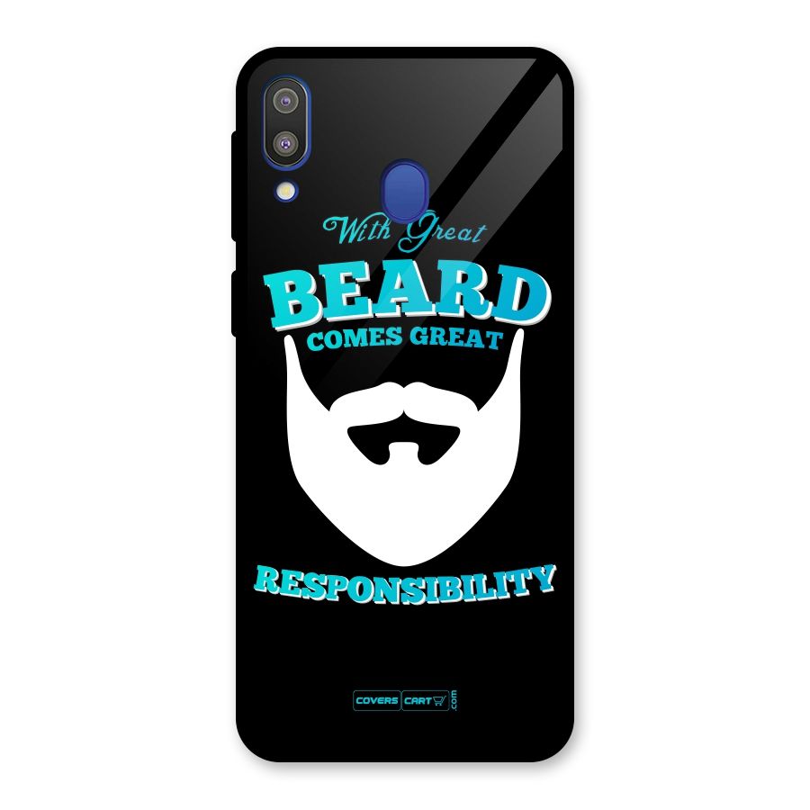 Great Beard Glass Back Case for Galaxy M20