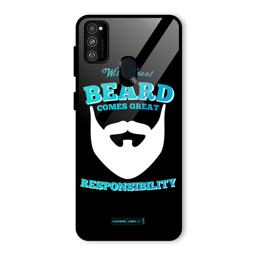 Great Beard Glass Back Case for Galaxy M30s