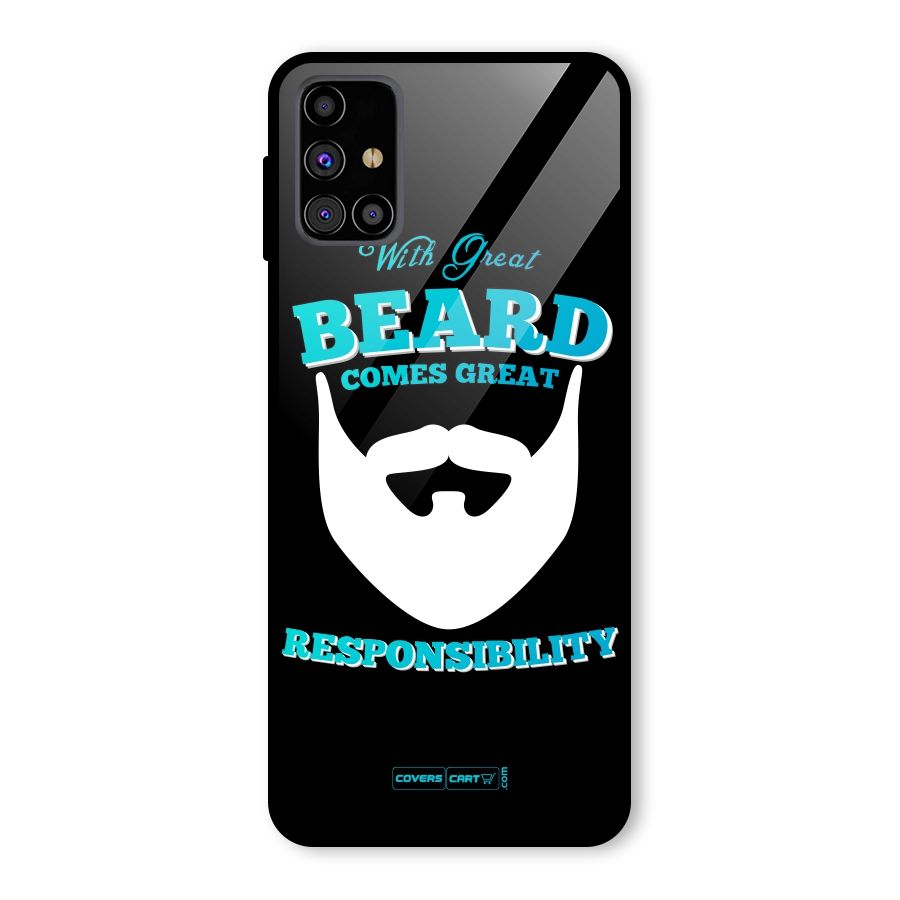 Great Beard Glass Back Case for Galaxy M31s
