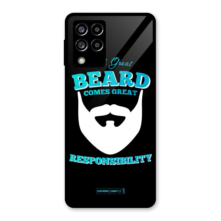 Great Beard Glass Back Case for Galaxy M53 5G
