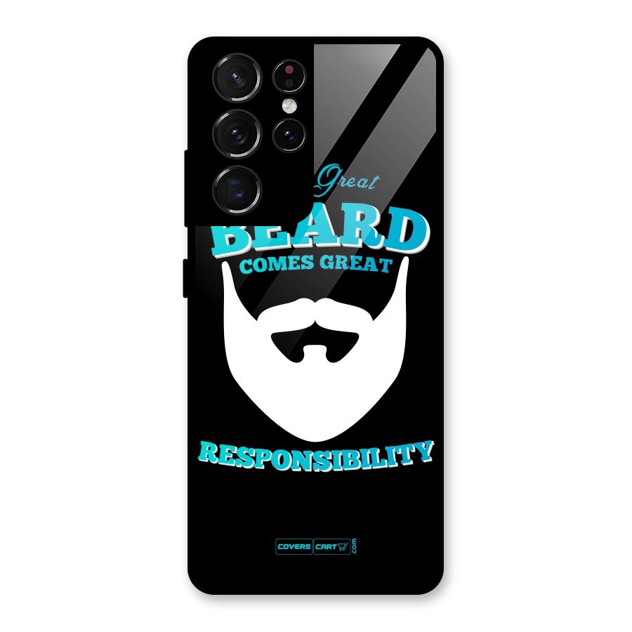 Great Beard Glass Back Case for Galaxy S21 Ultra 5G