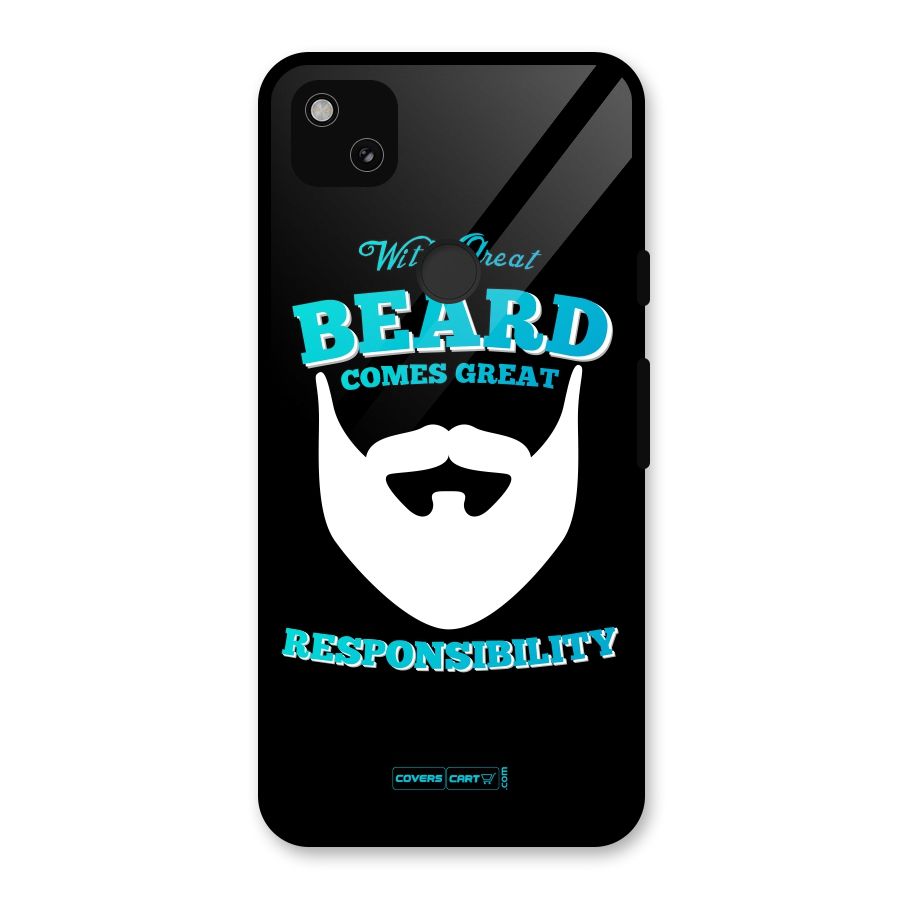 Great Beard Glass Back Case for Google Pixel 4a