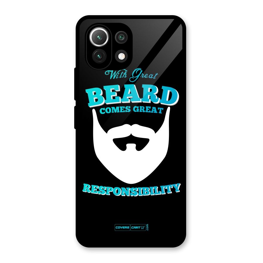 Great Beard Glass Back Case for Mi 11 Lite NE 5G