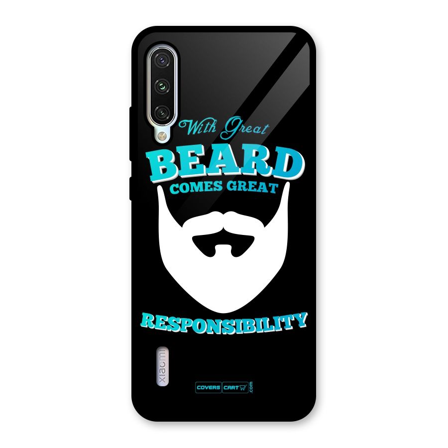 Great Beard Glass Back Case for Mi A3