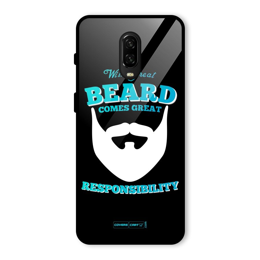 Great Beard Glass Back Case for OnePlus 6T