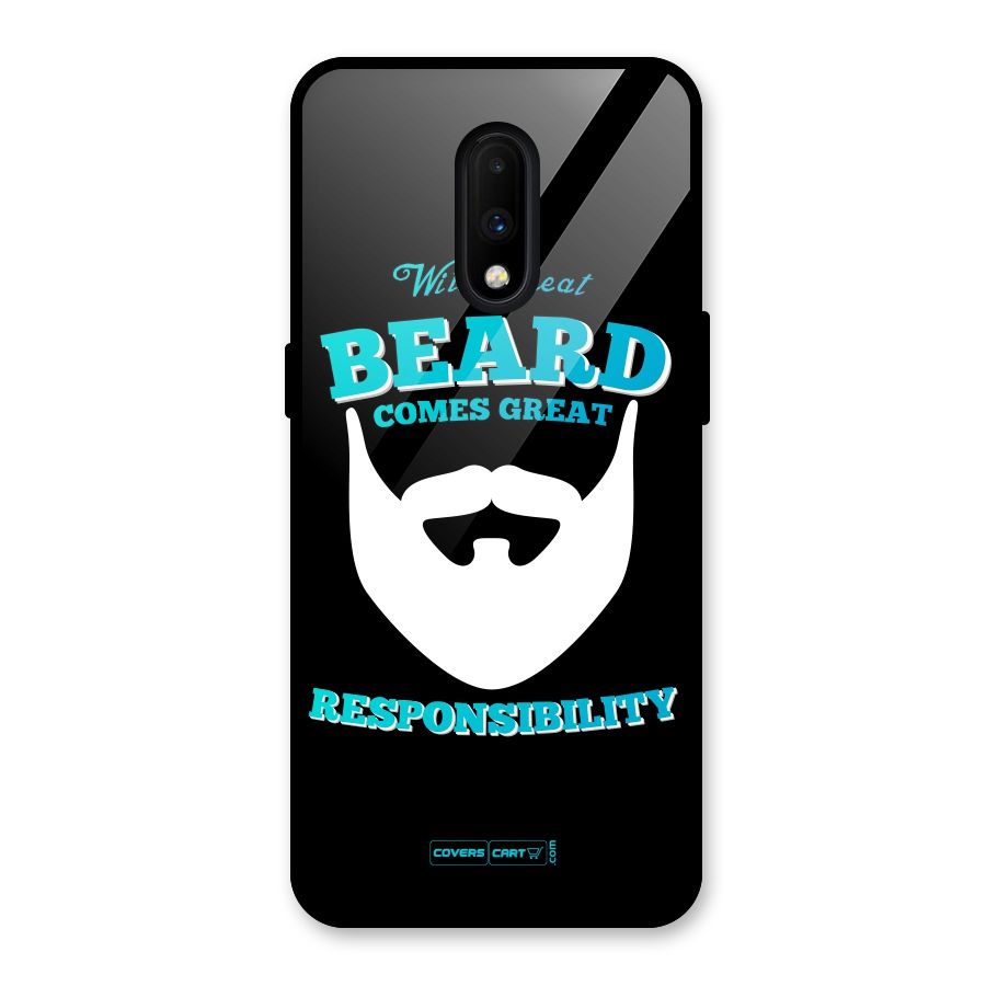 Great Beard Glass Back Case for OnePlus 7