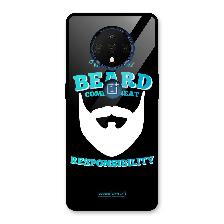 Great Beard Glass Back Case for OnePlus 7T