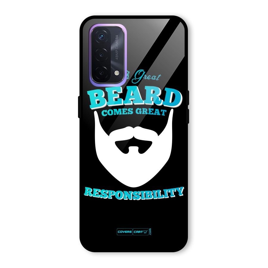 Great Beard Glass Back Case for Oppo A74 5G