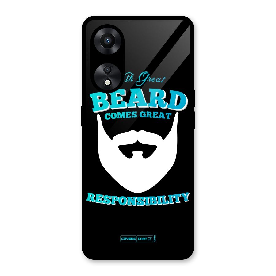 Great Beard Glass Back Case for Oppo A78