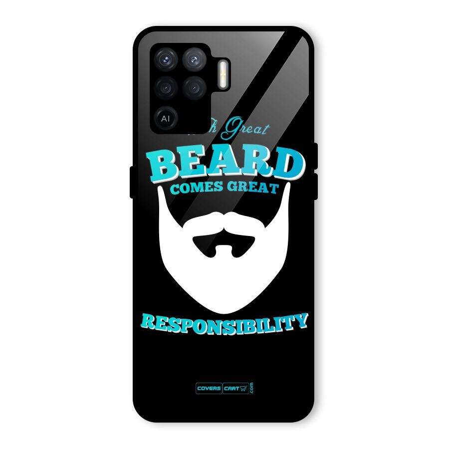 Great Beard Glass Back Case for Oppo F19 Pro