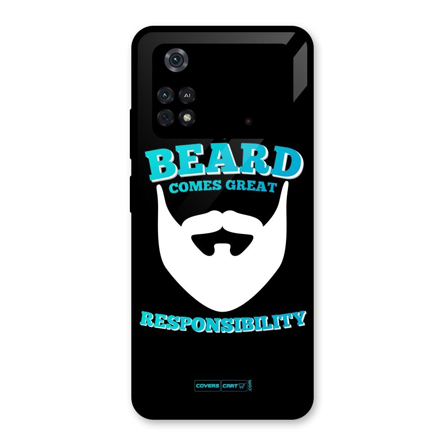 Great Beard Glass Back Case for Poco M4 Pro 4G