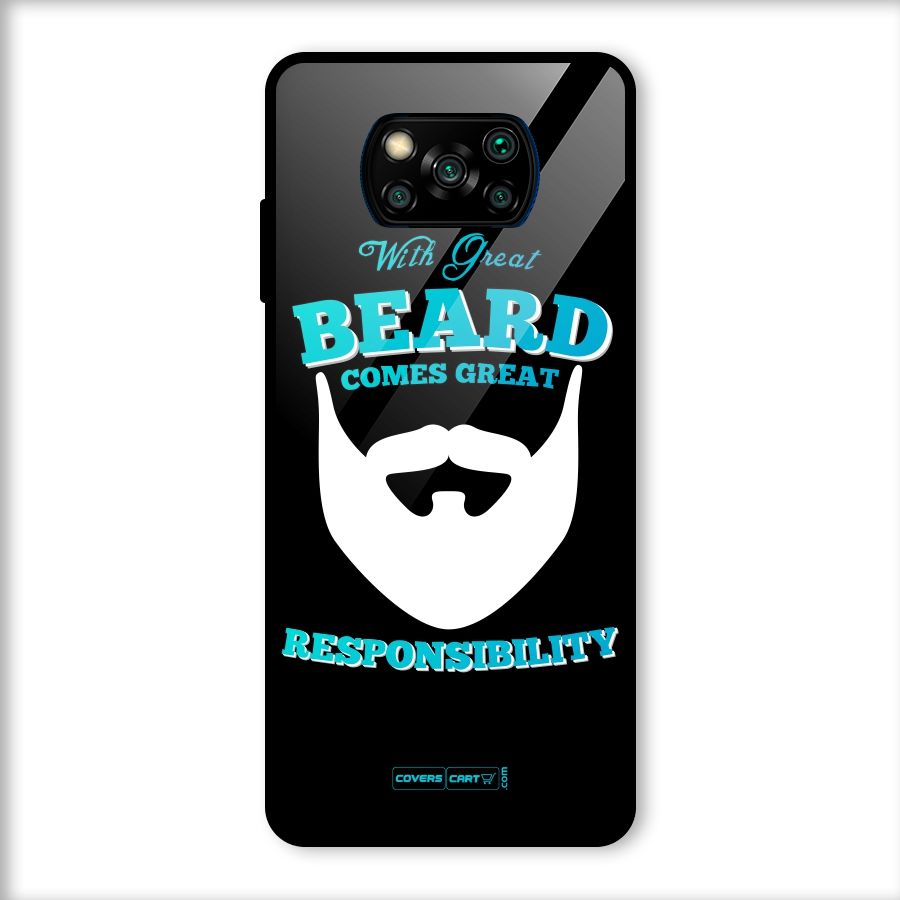 Great Beard Glass Back Case for Poco X3