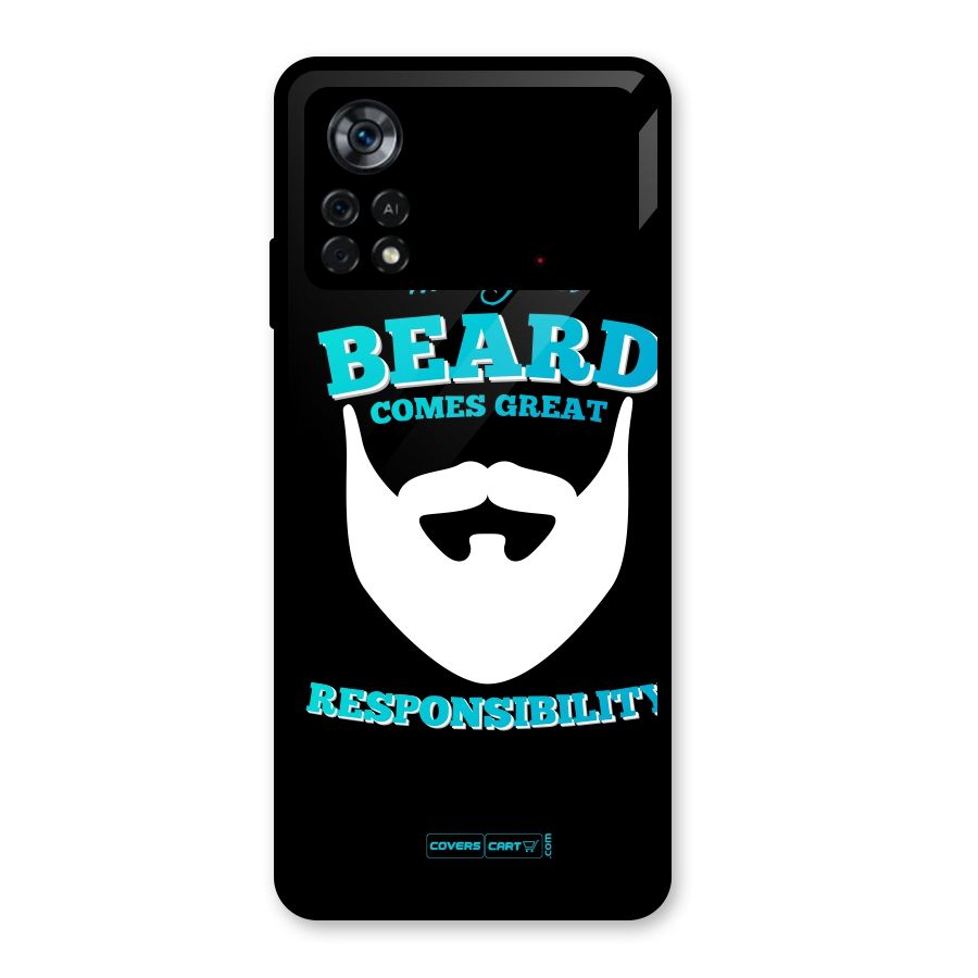 Great Beard Glass Back Case for Poco X4 Pro 5G