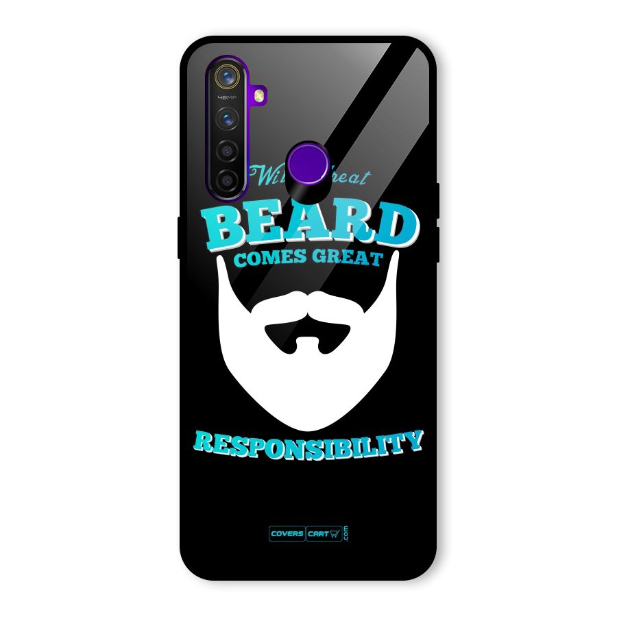 Great Beard Glass Back Case for Realme 5 Pro