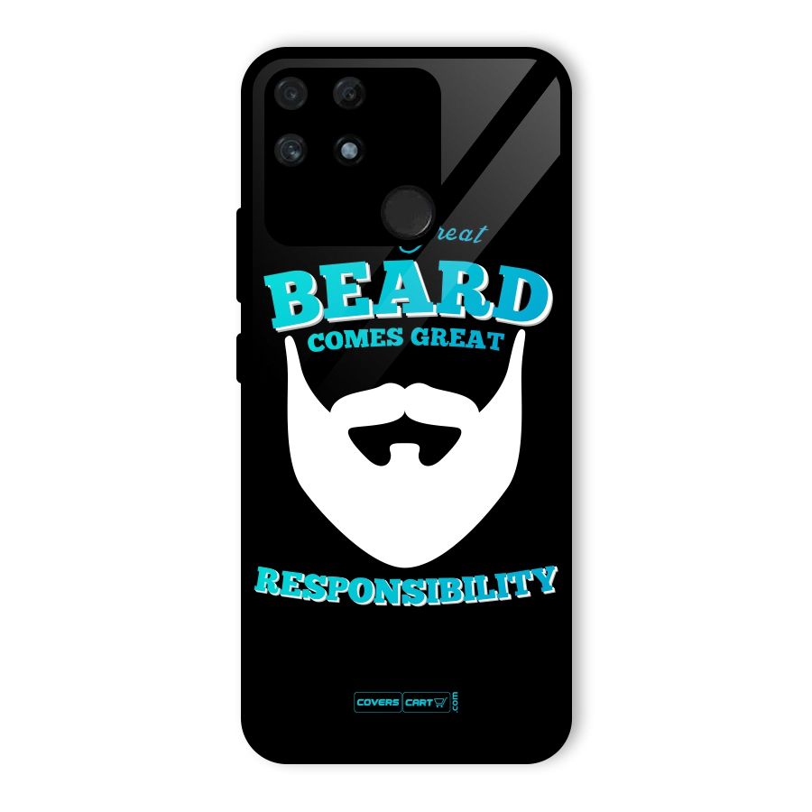 Great Beard Glass Back Case for Realme Narzo 50A