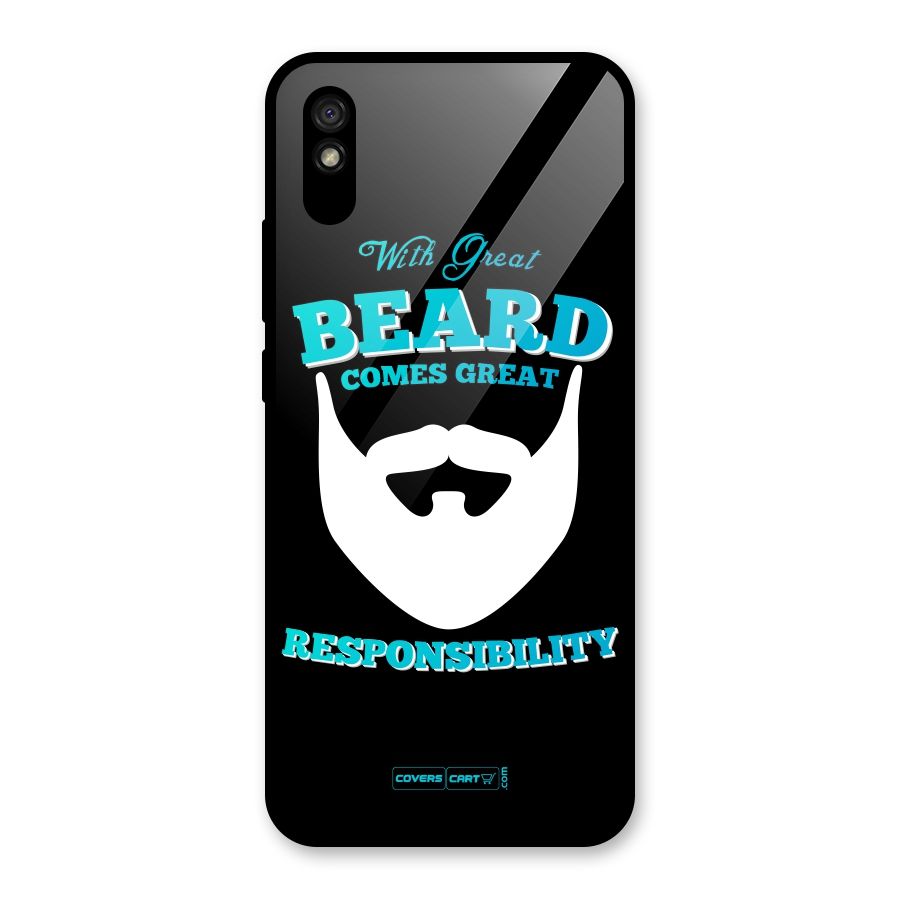 Great Beard Glass Back Case for Redmi 9i