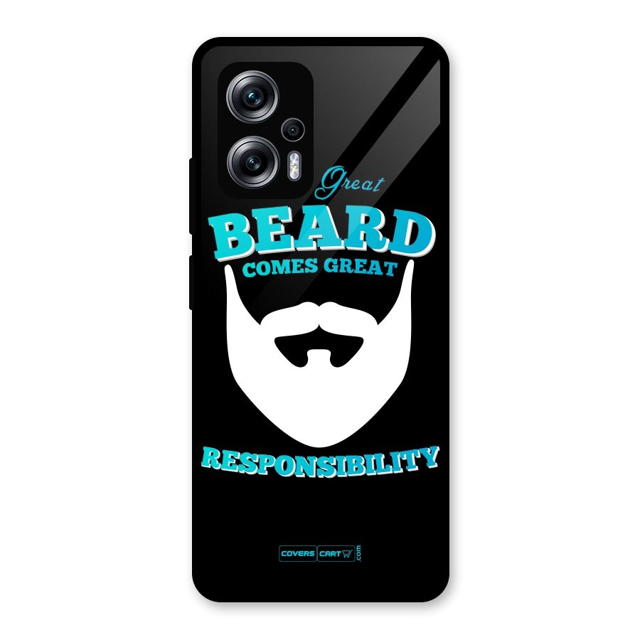 Great Beard Glass Back Case for Redmi K50i