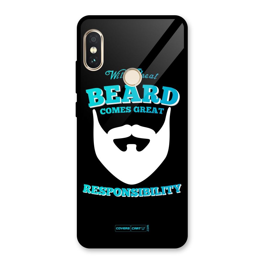 Great Beard Glass Back Case for Redmi Note 5 Pro