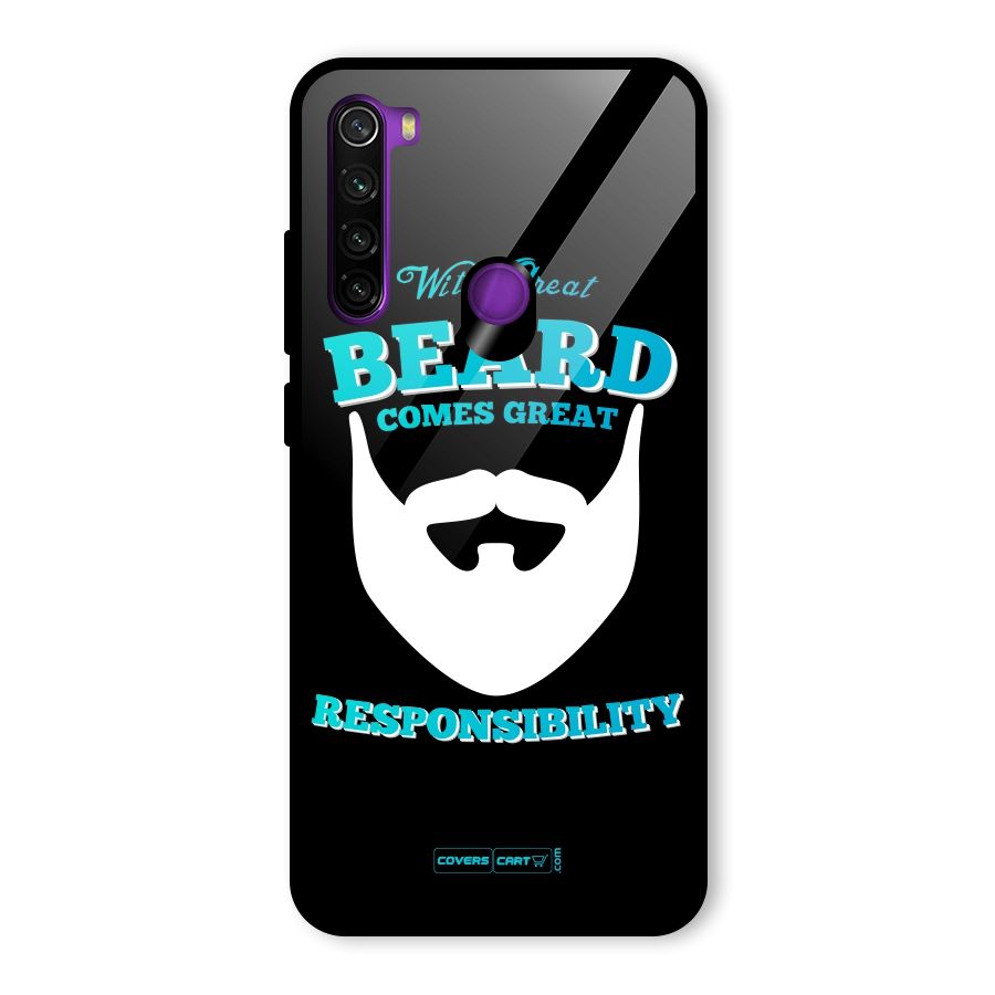 Great Beard Glass Back Case for Redmi Note 8