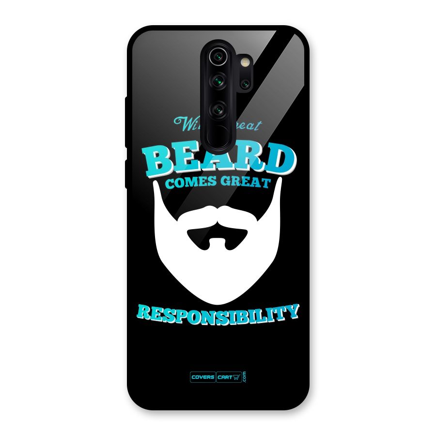 Great Beard Glass Back Case for Redmi Note 8 Pro